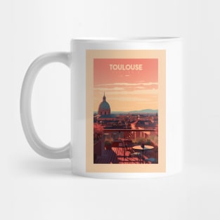 Affiche Toulouse - France - illustration Mug